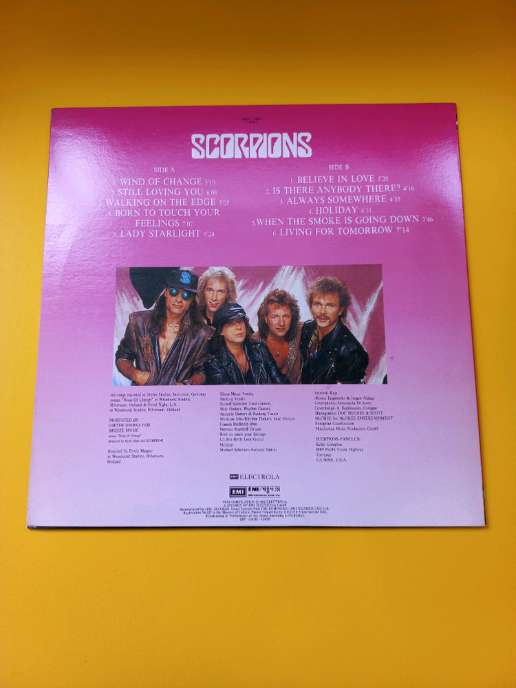 팝 lp 스콜피온스 Scorpions m--1