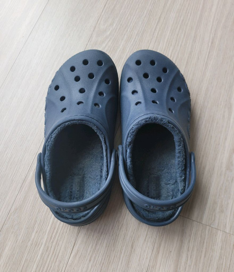 (정품) CROCS 털 크록스 키즈--1