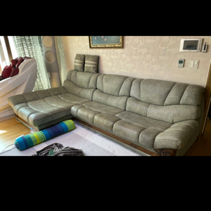 대형 가죽 소파 카우치 이미지