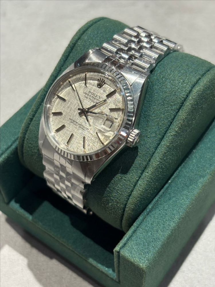 롤렉스 데이트저스트 36 스틸 실버 보카시 바 이미지