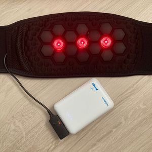 맘스품 허리온열찜질기 허리디스크벨트 온열복대 원적외선 근적외선 마사지기 이미지