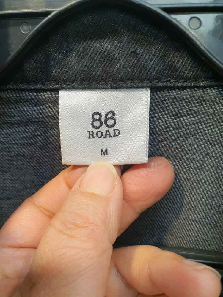 [L] 86로드(86ROAD) 흑청 데님 자켓 오버핏 (실측 가슴 61)--3