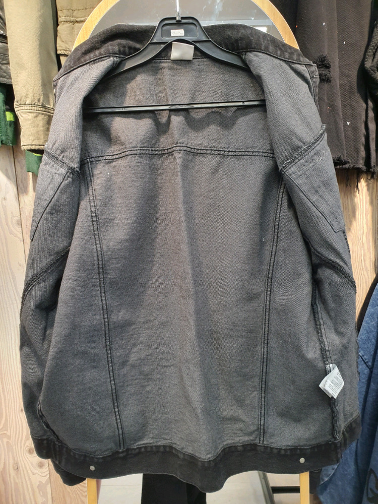 [L] 86로드(86ROAD) 흑청 데님 자켓 오버핏 (실측 가슴 61)--6
