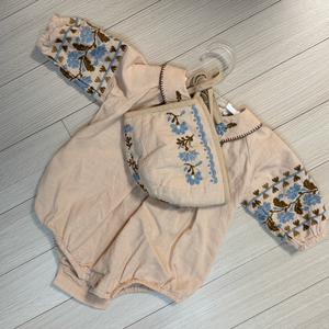 아폴리나 베이비 24fw 롬퍼보넷 세트