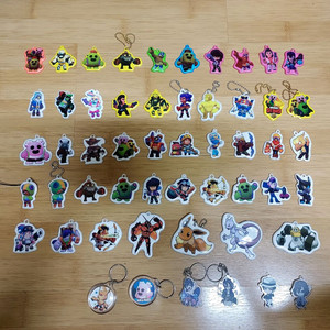 브롤스타즈, 포켓몬, 귀칼 키링 일괄판매해요