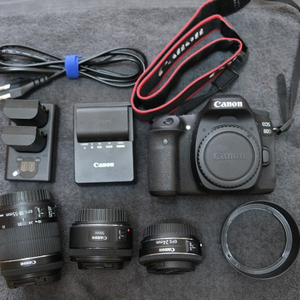 [판매] 민트급 그이상 캐논 80D + 렌즈 3종 풀패키지 판매합니다! (일괄 시 90만원) 이미지
