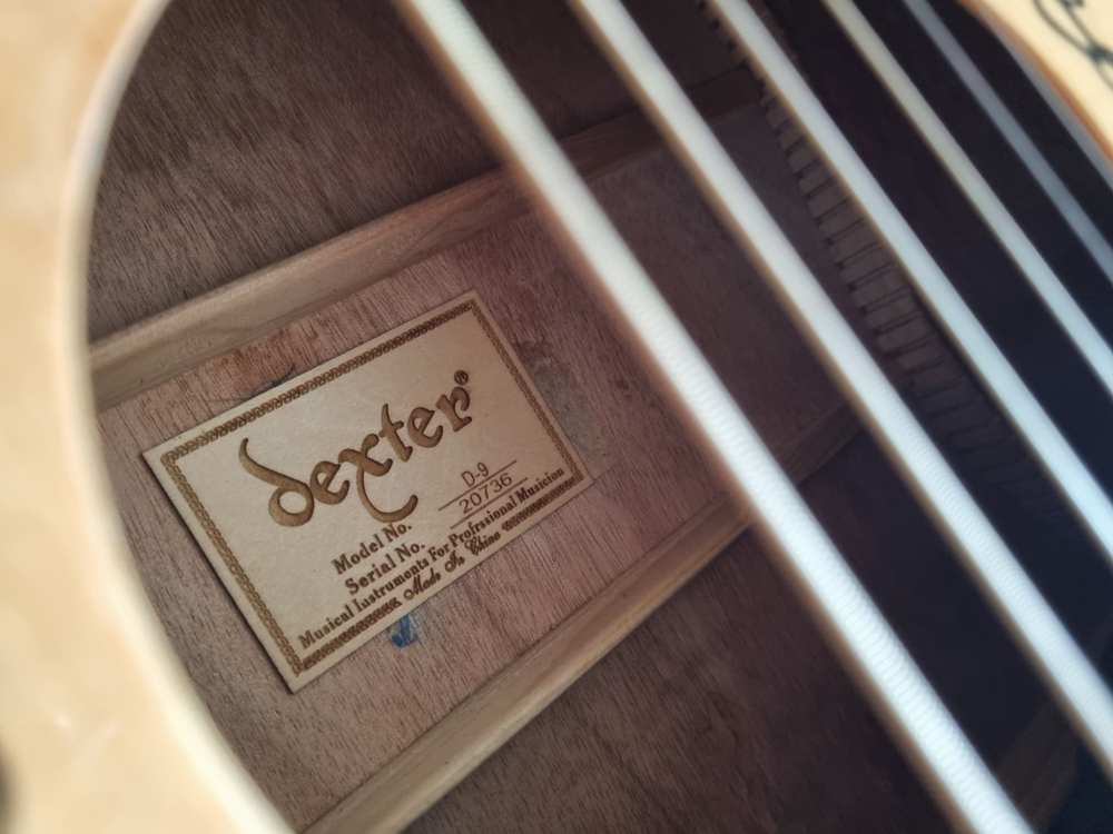 덱스터 입문용 통기타 D-9 유광 기타 판매합니다 이미지