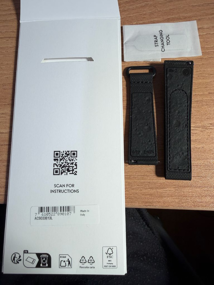 [새상품/정품] 오메가 문스워치용 블랙 러버 밴드 L사이즈 이미지