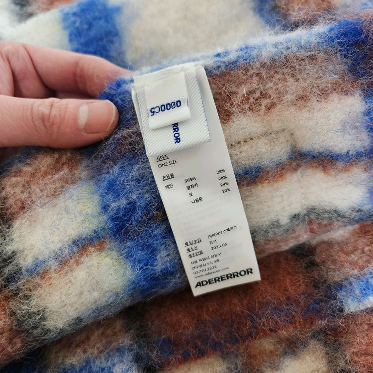 아더에러 머플러 Cland plaid muffler 목도리 니트 울 이미지