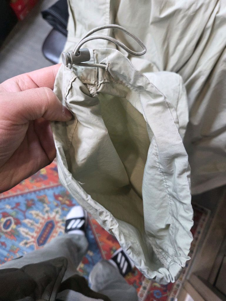 자라 dwrn 파라슈트 와이드 스트링 카고팬츠 xl 34--5