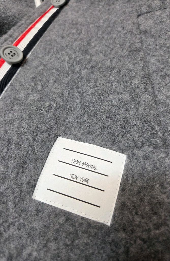 톰브라운 울 라운드카라 코트--5