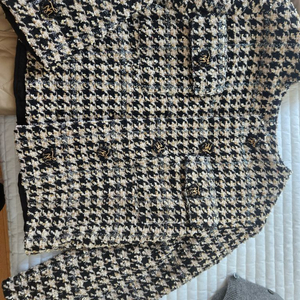 타임 하운드투스 트위드 자켓 55사이즈