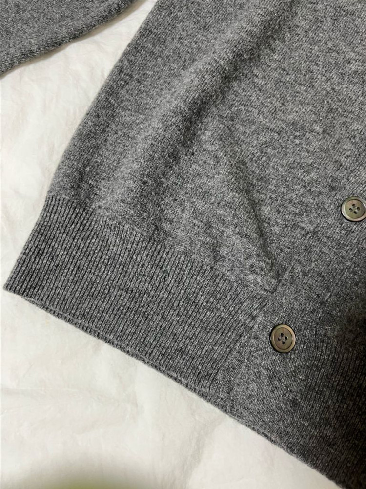 (남녀공용) 플레이 꼼데가르송 더블 하트 가디건 그레이--5