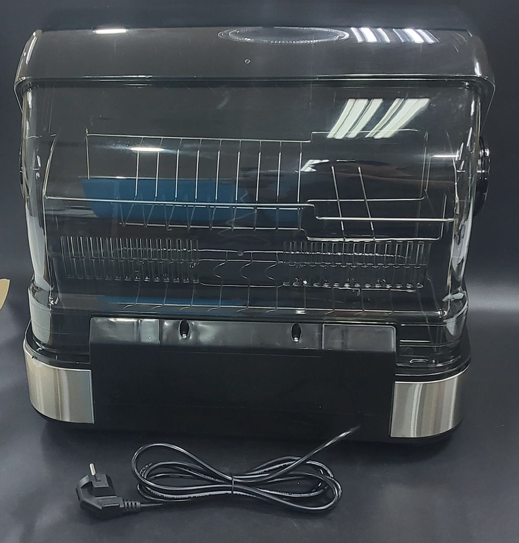 [식기건조기] 하츠 프리스탠딩 식기건조기 CDD-570H 블랙 / UV살균 열풍건조 4인용--3