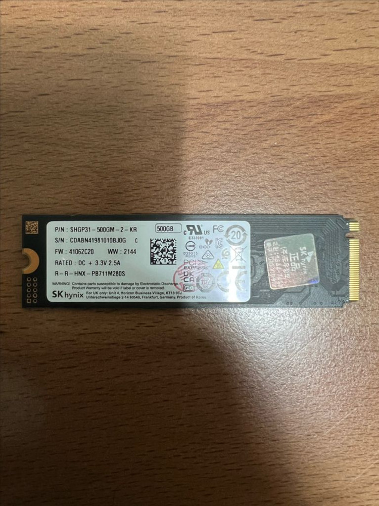 하이닉스 골드 P31 M.2 nvme 500gb 팝니다--1