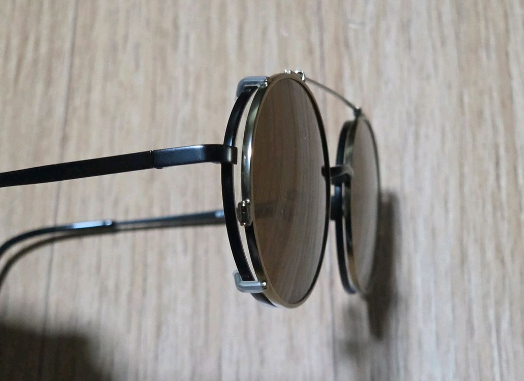 로벤스 티타늄 안경테+클립온 선글라스--6