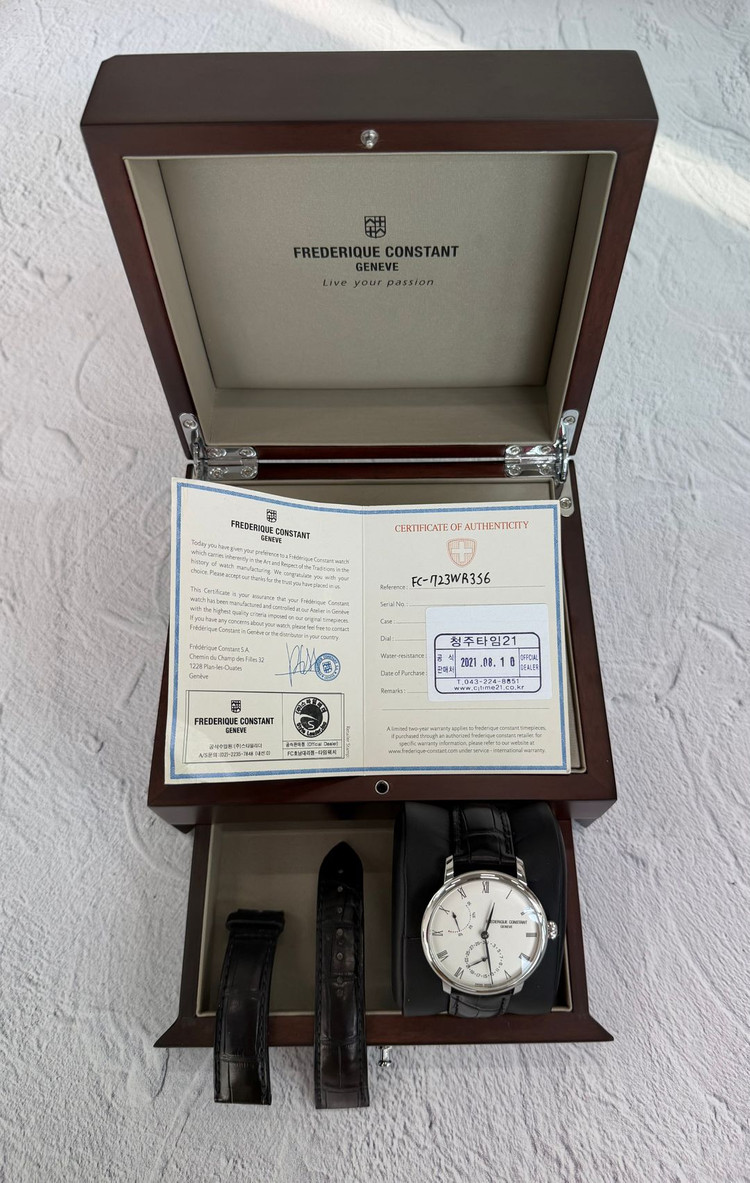 프레드릭 콘스탄틴 메뉴팩처 파워리저브 FC-723WR356 시계 판매합니다.--7