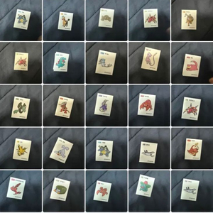 포켓몬 띠부씰 65종 이미지