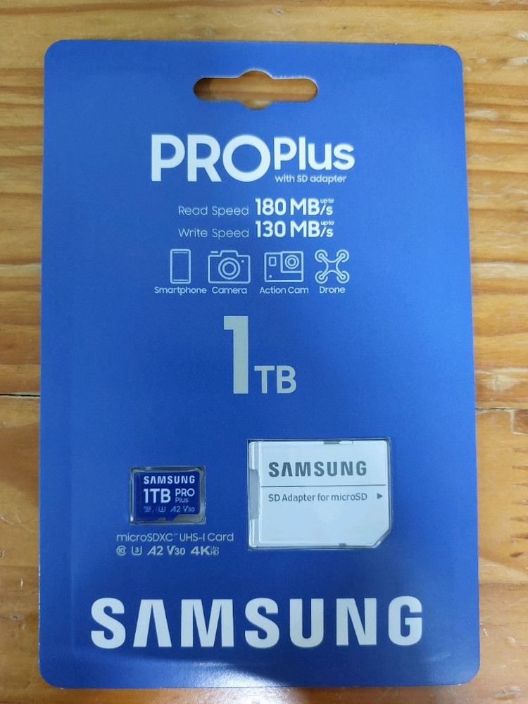 삼성 micro sd pro plus 1tb 미개봉 새상품 외장메모리 sd카드 이미지