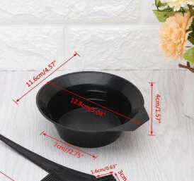 새 2개 미용 헤어 염색용 믹싱볼 염색약 볼 컬러 뷰티 홈염색 셀프 용기 새치 관리 헤어장비 헤어디자이너 실습도구--2