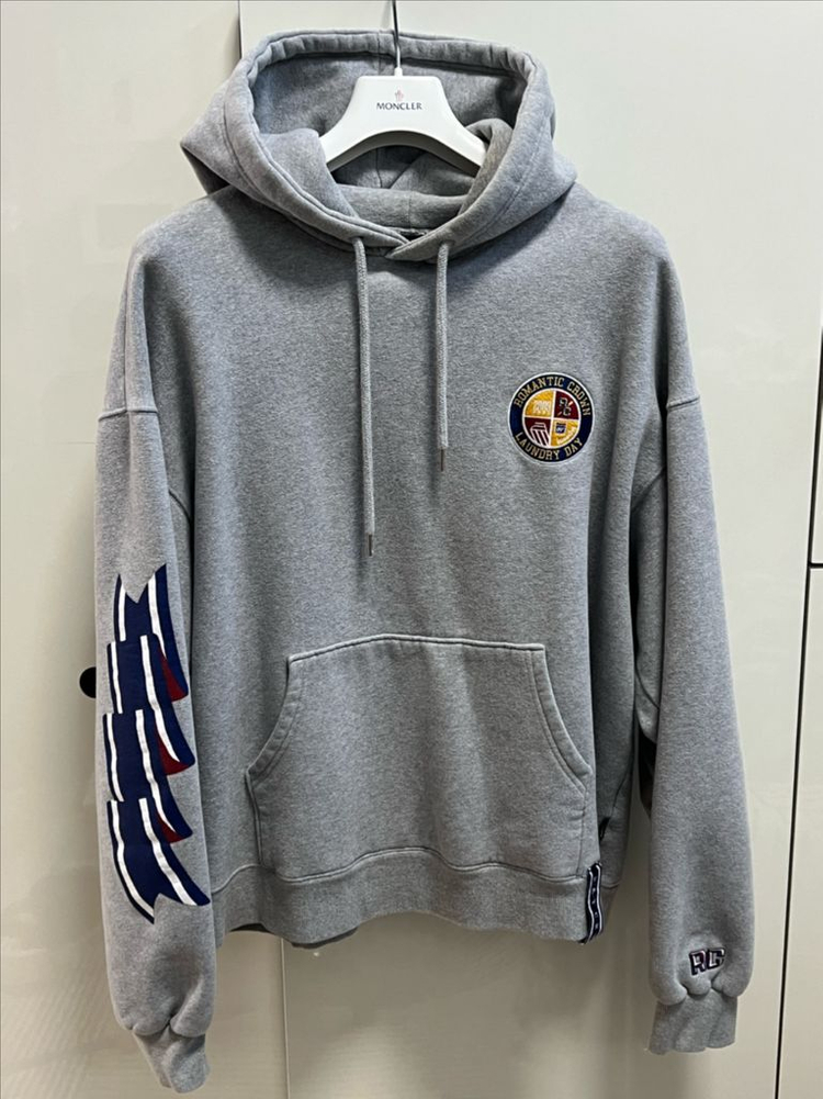 로맨틱크라운 기모 후드티 그레이 XL 오버핏 romantic crown 이미지