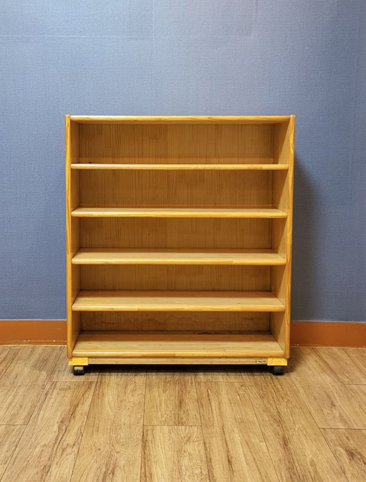 유치원, 어린이집, 학원 원목 5단 신발장 이미지