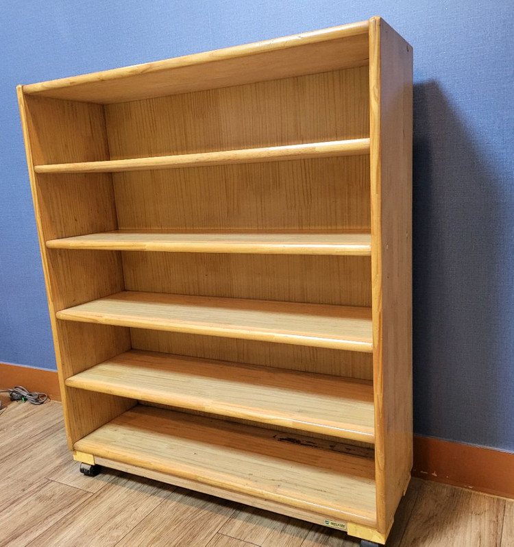 유치원, 어린이집, 학원 원목 5단 신발장 이미지