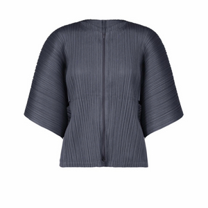 플리츠플리즈 먼슬리집업3 그레이쉬블루