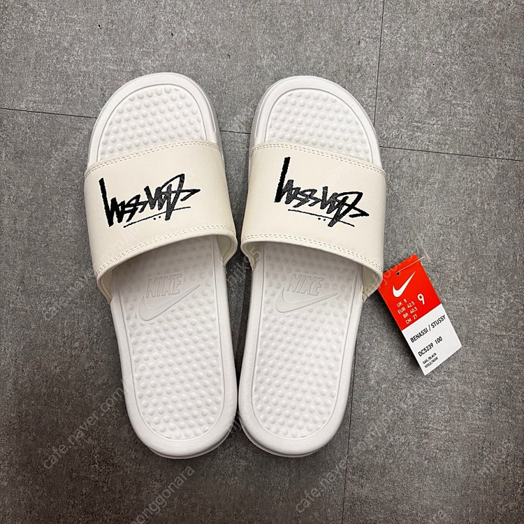 베나시 스투시 X 나이키 슬라이드 슬리퍼--2