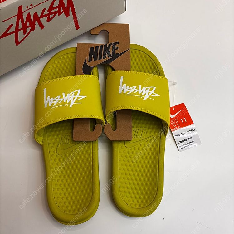 베나시 스투시 X 나이키 슬라이드 슬리퍼--4