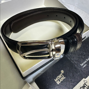 새상품)몽블랑 남성 가죽 벨트 112960 리버서블 블랙/브라운