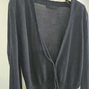 시스템 폼폼 니트 가디건