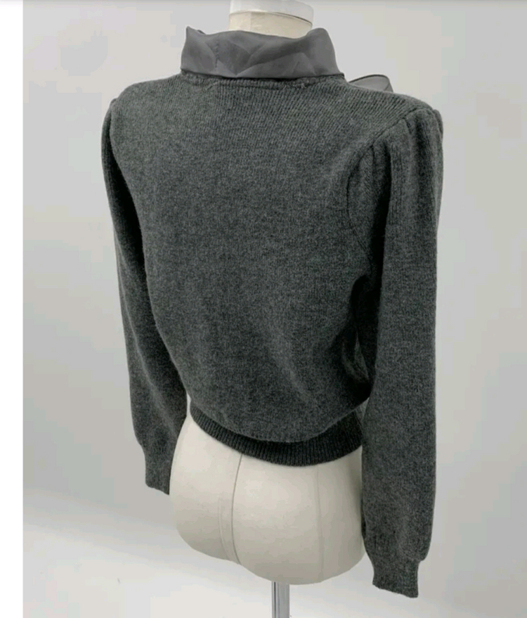 실크리본 가디건--1