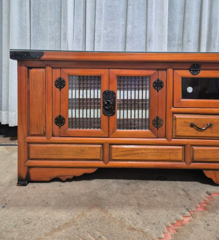 전통고가구 창살 서랍 장문갑 이미지