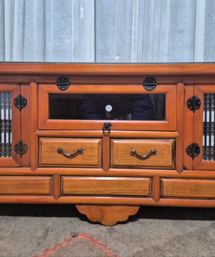 전통고가구 창살 서랍 장문갑 이미지