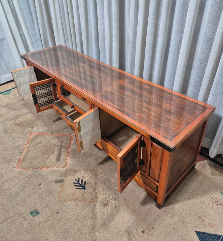 전통고가구 창살 서랍 장문갑 이미지