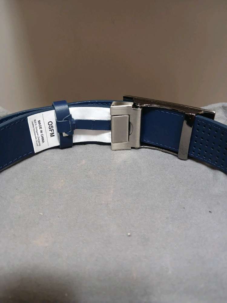 아디다스 골프 남성용3 스트라이프 펀칭 노홀 벨트--3