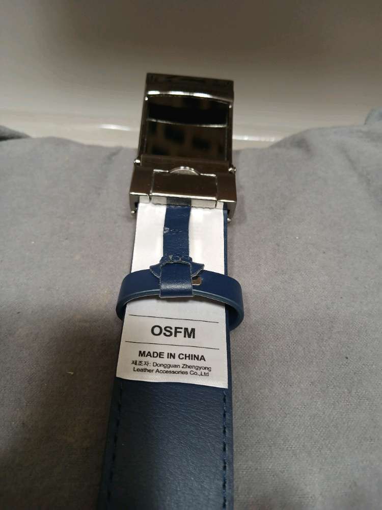 아디다스 골프 남성용3 스트라이프 펀칭 노홀 벨트--4