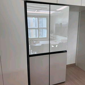 삼성 비스포크 키친핏 패널(문짝) 판매 (글램화이트, 새틴베이지) 이미지