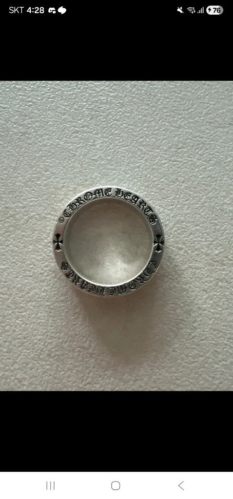 크롬하츠 포에버링 정품 풀구성 국내 영수증 이미지