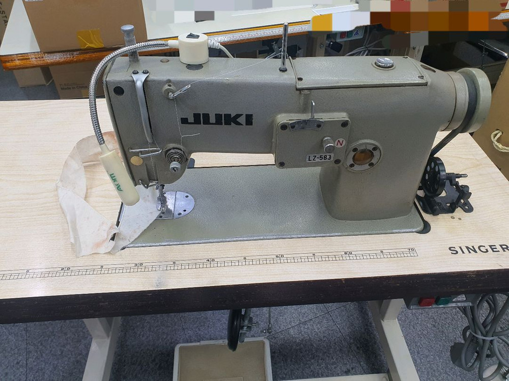 JUKI 주키 지그재그미싱 헤밍미싱 고급스카프, 마후라등 이미지