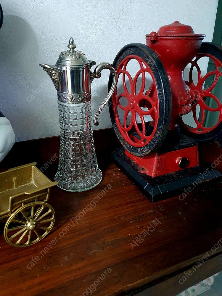 이태리산 앤틱 실버크리스탈 물병(저그) 이미지