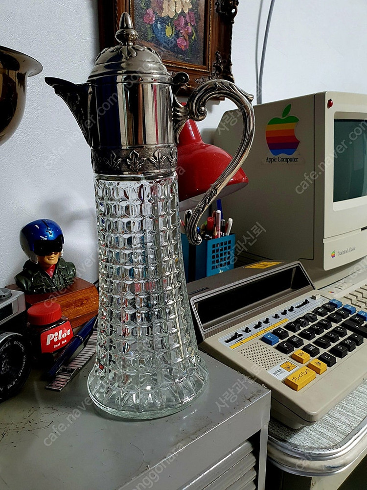 이태리산 앤틱 실버크리스탈 물병(저그) 이미지