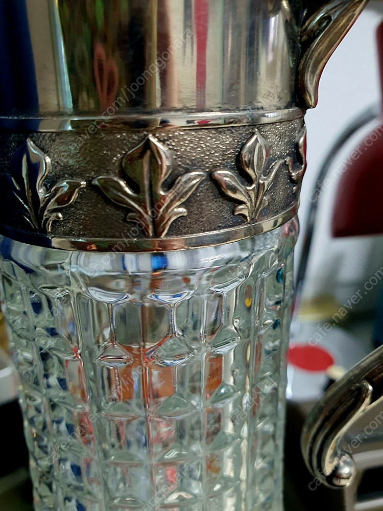 이태리산 앤틱 실버크리스탈 물병(저그) 이미지