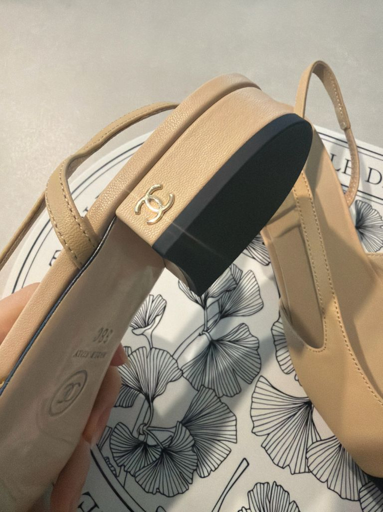 새상품_샤 슬링백 플랫슈즈 240 이미지