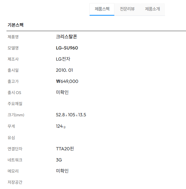 Lg 싸이언 크리스탈 폰 급처--2