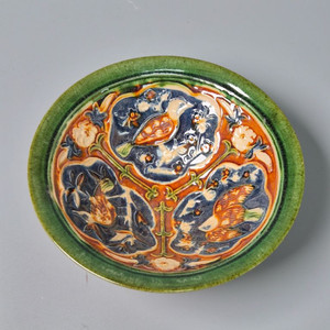 당삼채 각화운조문 립선문 완 중국도자기 골동품 고미술품 수집품