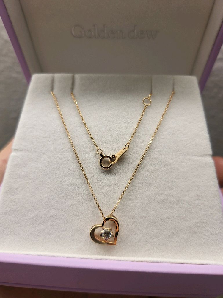 골든듀 마이엔젤 18k 다이아 목걸이--3
