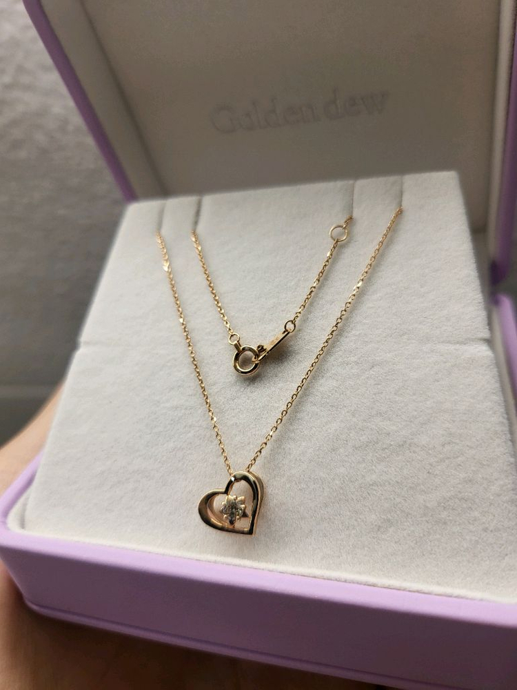 골든듀 마이엔젤 18k 다이아 목걸이--4