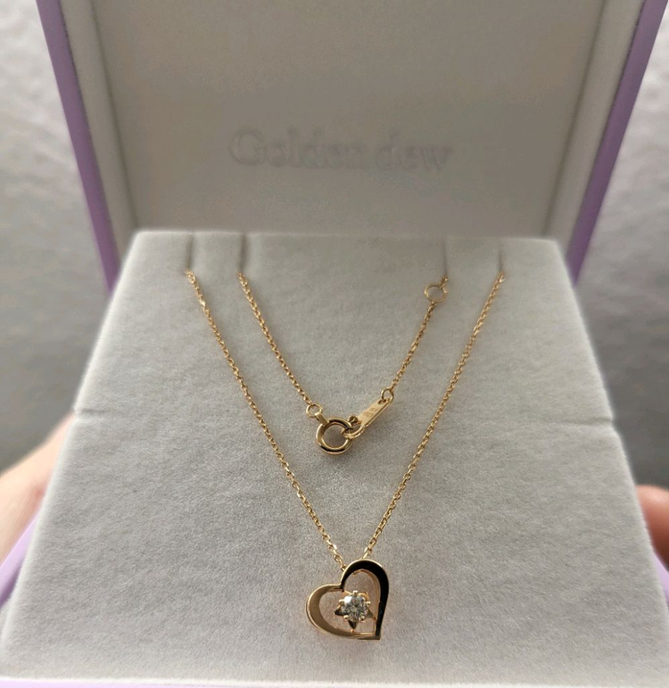 골든듀 마이엔젤 18k 다이아 목걸이--5